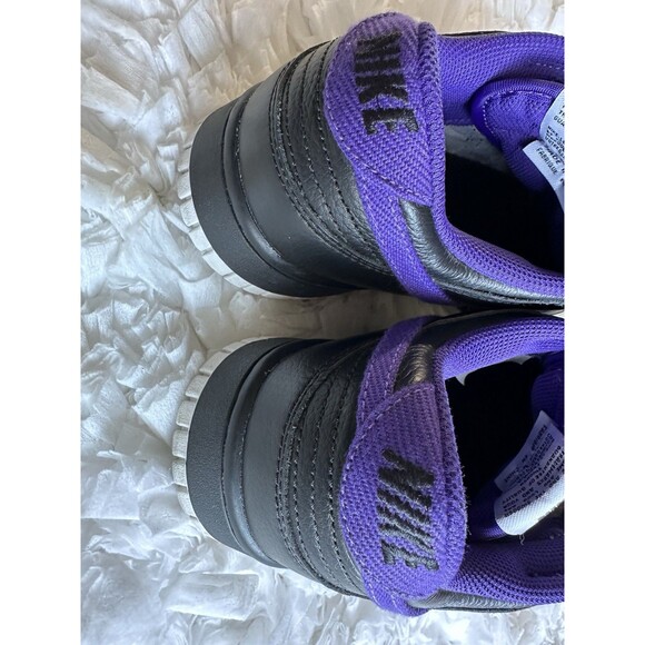 Nike Low Dunk Gray Black Purple Leather Sneakers Size 9 Lace Up Casual Custom main image 5